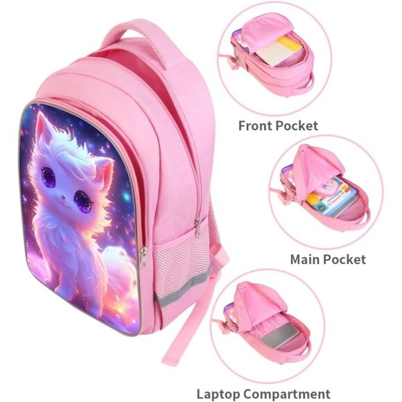 School Backpack for Boys 17 Kids Bookbag for Elementary & Middle Students Book - Picture 3 of 9
